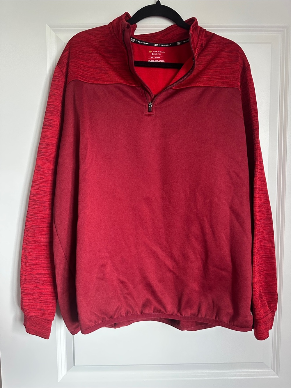tek gear Men's Red Half-Zip Performance Pullover